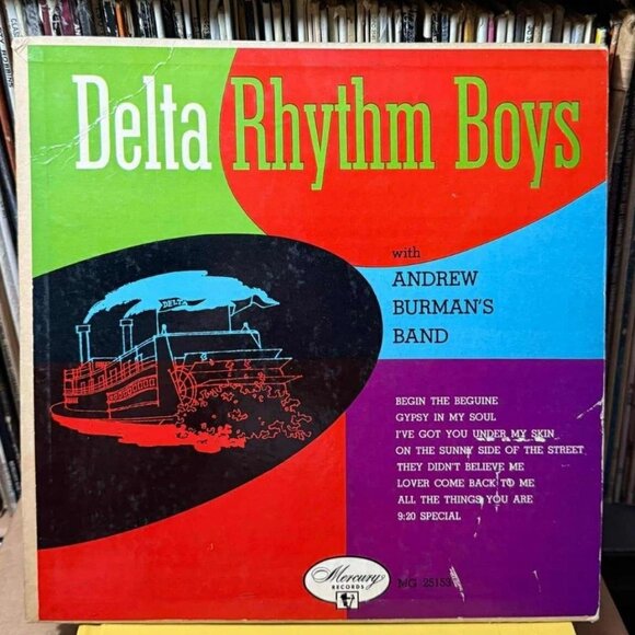 The Delta Rhythm Boys with Andrew Burman's Band Vinyl Record VG+ AB129 - Picture 1 of 2